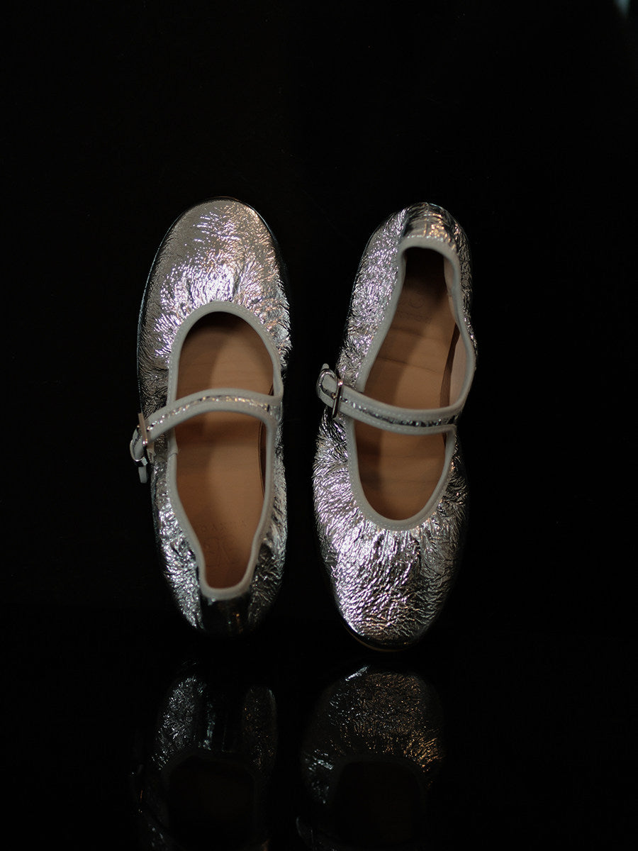 Mary Jane Pumps - Gold