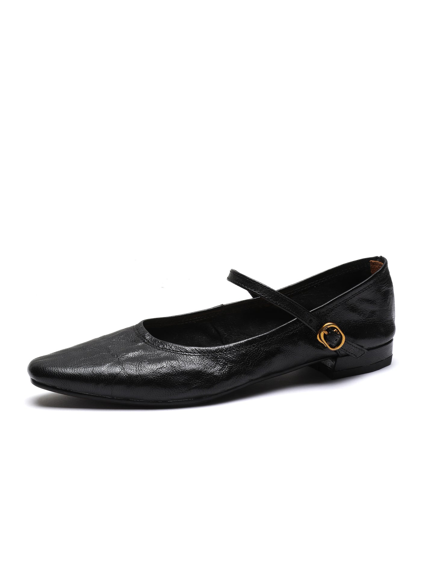 Low-Heeled Mary Jane - Yellow