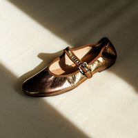 Mary Jane Pumps - Gold
