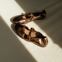 Mary Jane Pumps - Gold