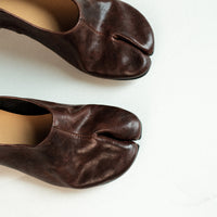 Vintage High-Heeled Toe-Separated Pumps - Black