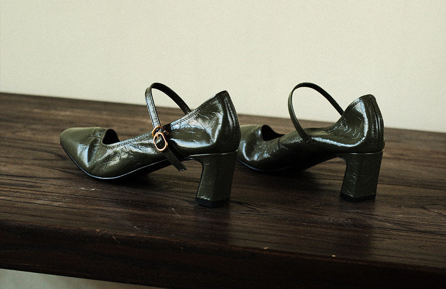 Strappy Pumps - Green