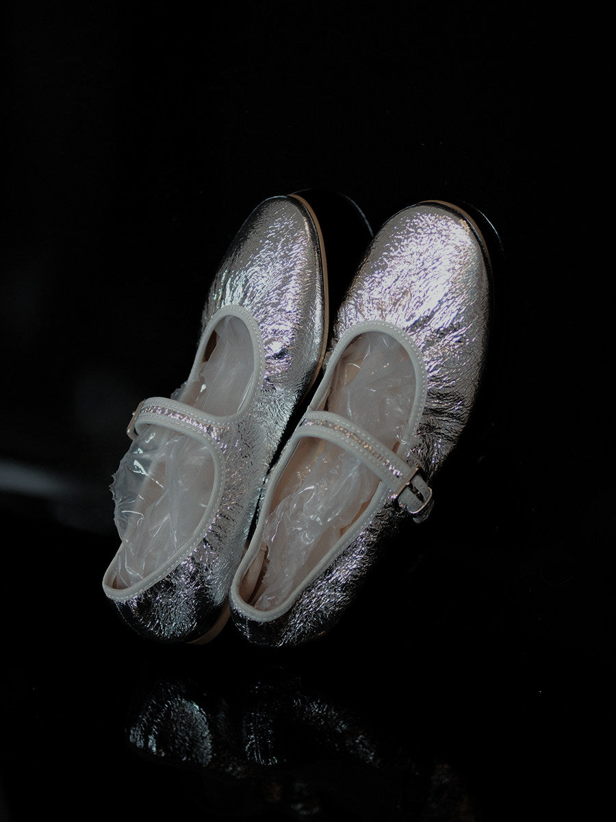 Mary Jane Pumps - Gold