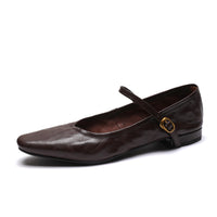 Low-Heeled Mary Jane - Black