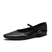 Low-Heeled Mary Jane - Black