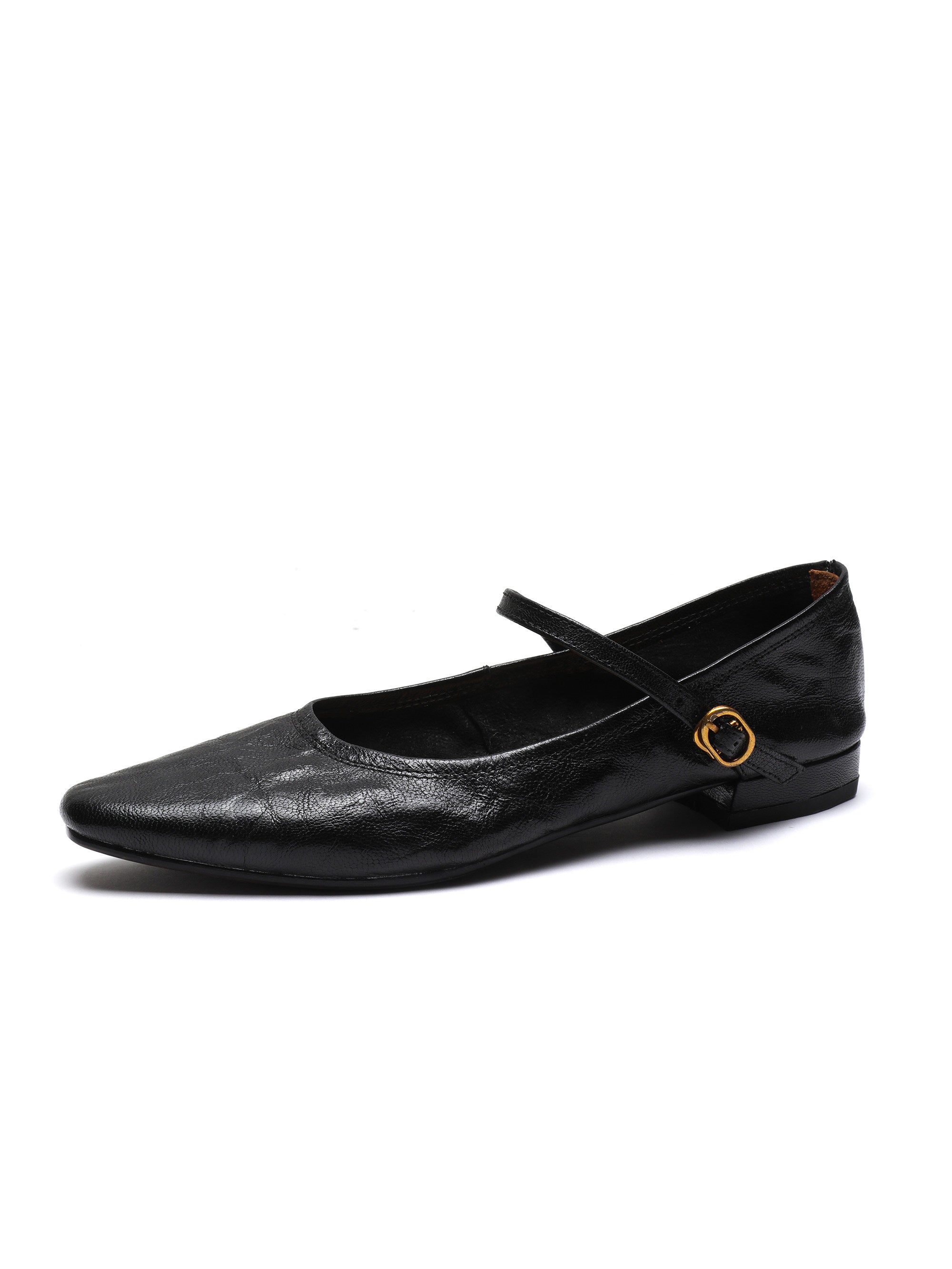 Low-Heeled Mary Jane - Black