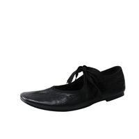 Lace-Up Ballet Flats -Red