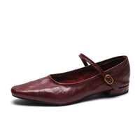 Low-Heeled Mary Jane - Black