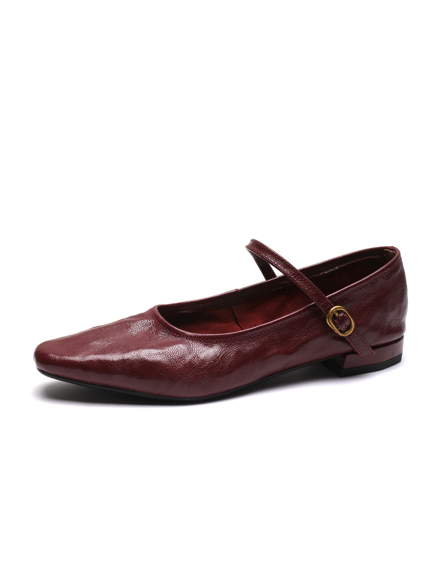 Low-Heeled Mary Jane - Black
