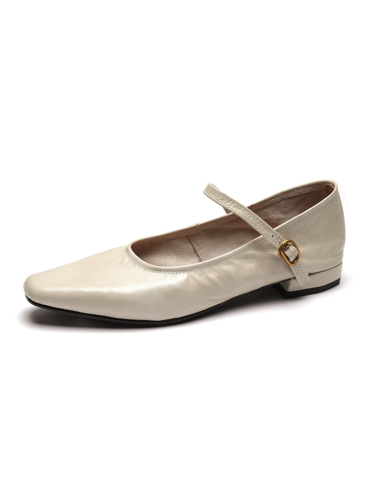 Low-Heeled Mary Jane - Black