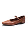 Low-Heeled Mary Jane - Yellow