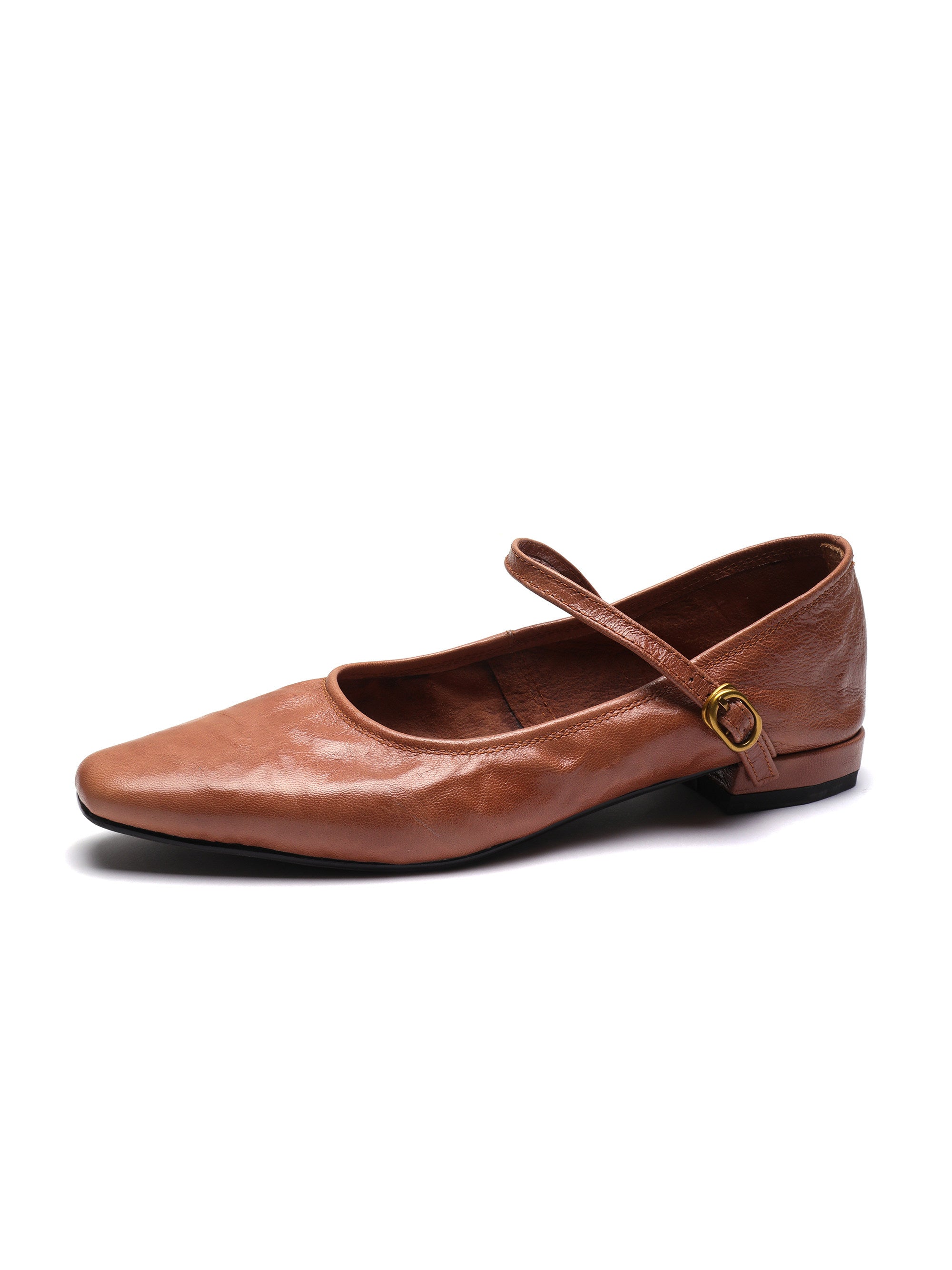 Low-Heeled Mary Jane - Black